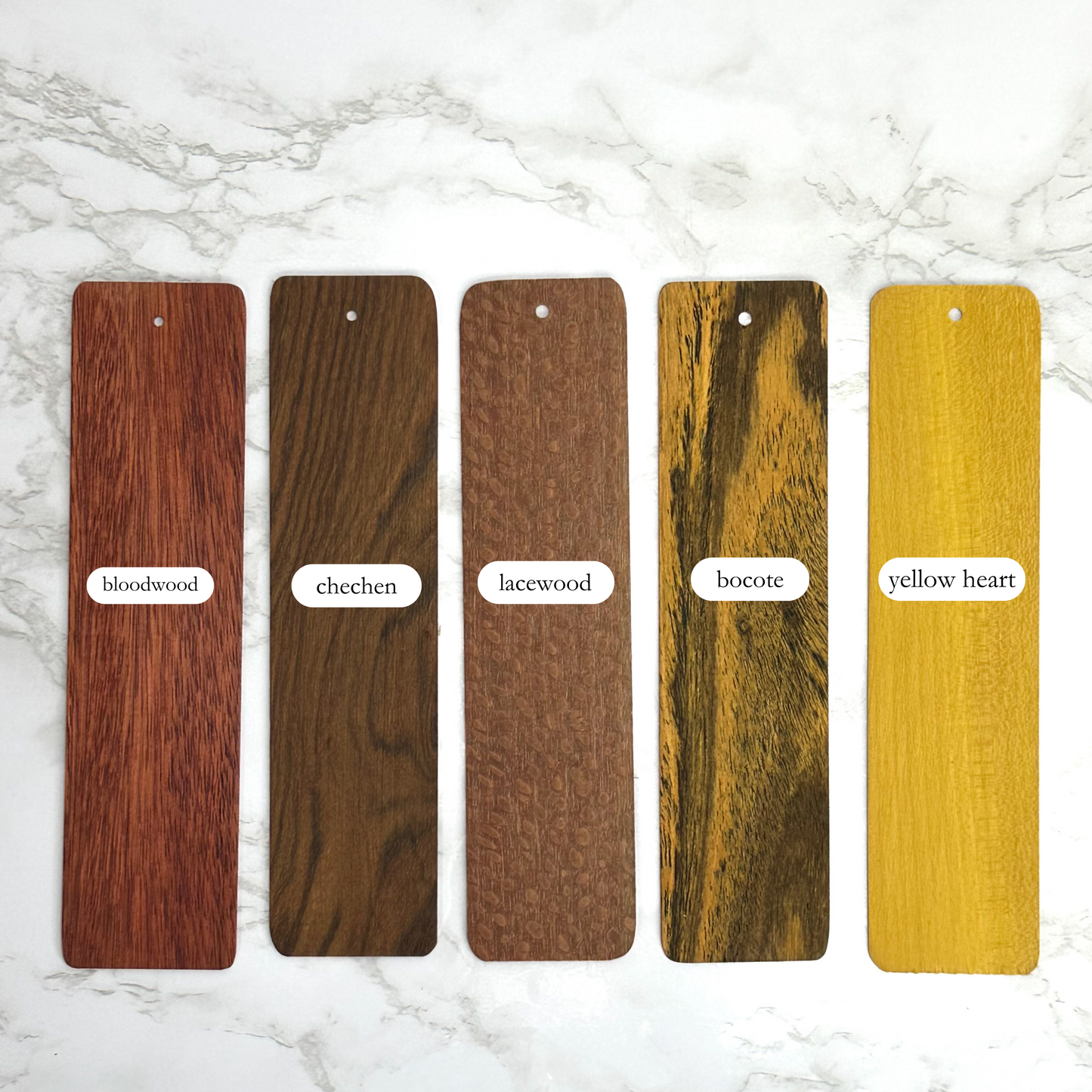 Exotic Woods - Wooden Bookmarks