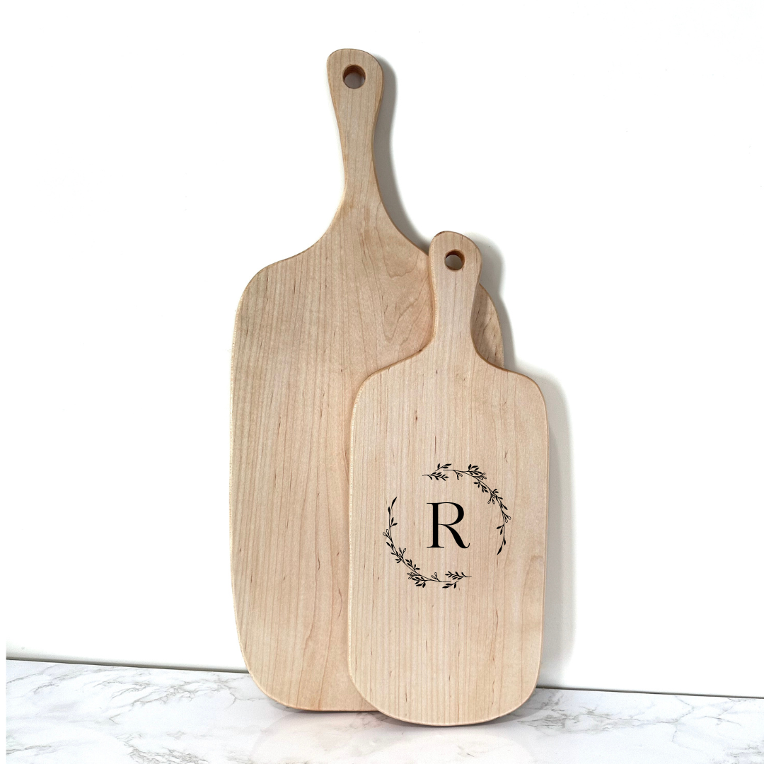 Charcuterie Board with Personalized Monogram