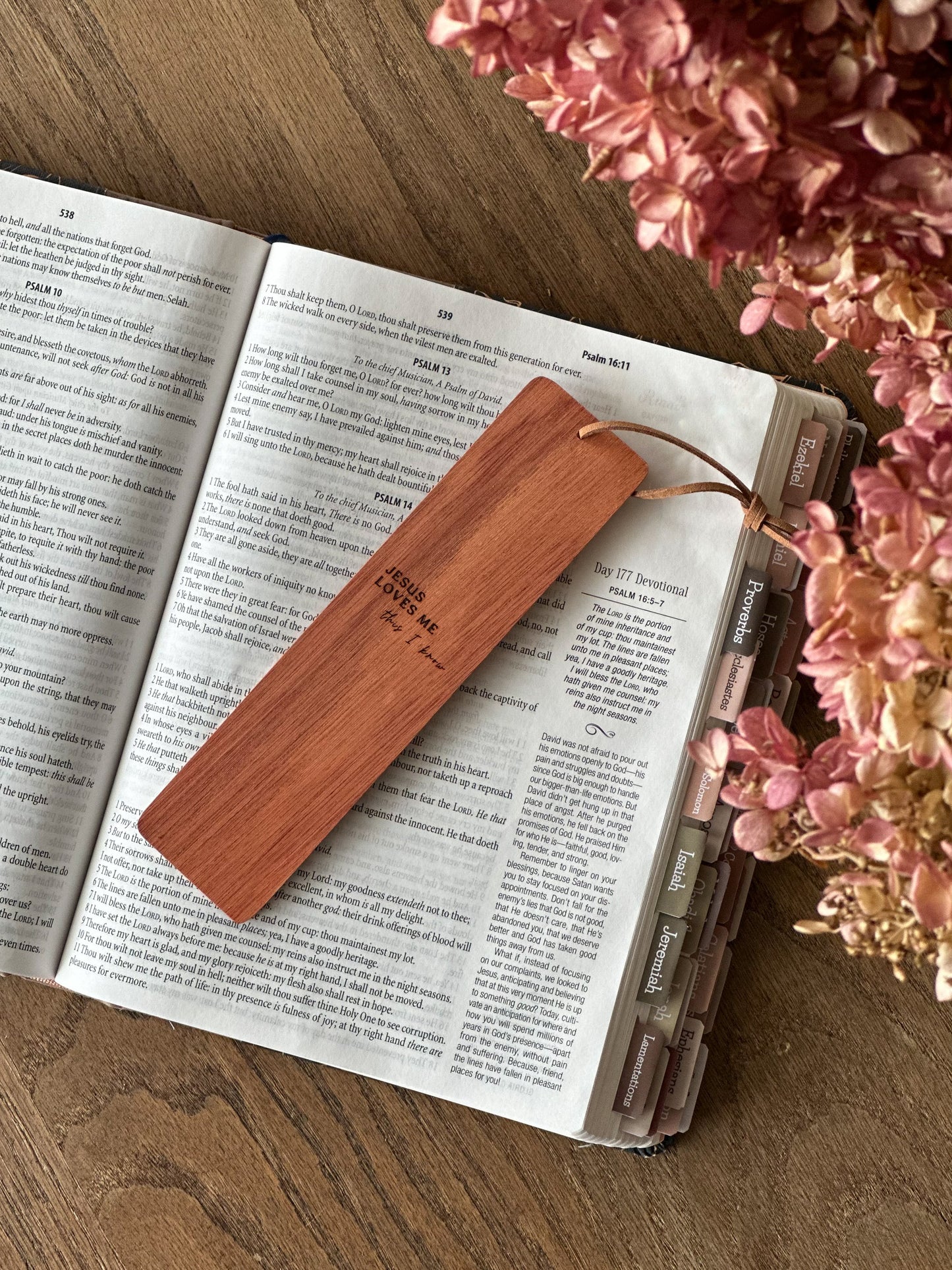 Jesus Loves Me, This I Know - Wooden Bookmarks