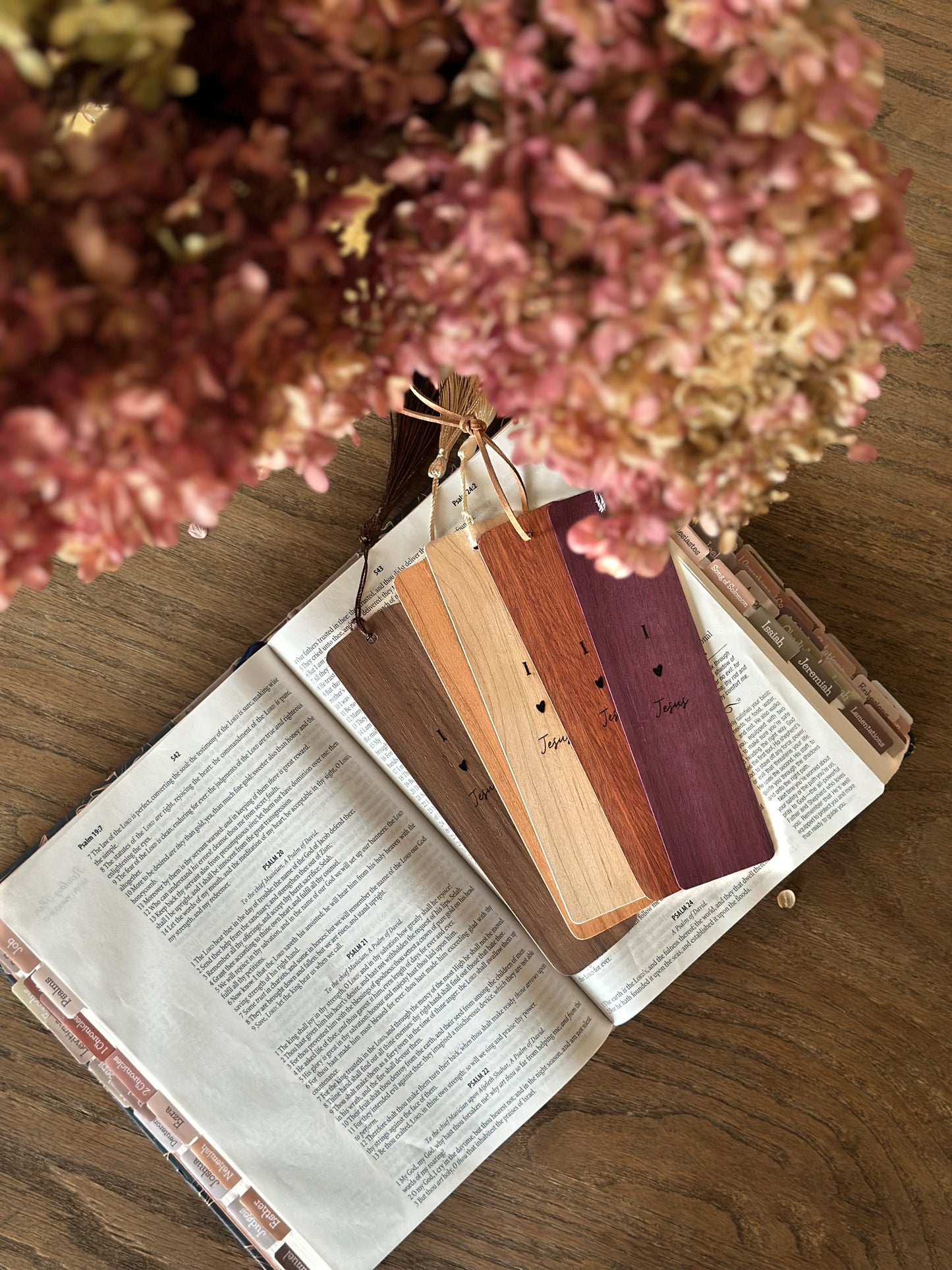 I Love Jesus - Wooden Bookmarks