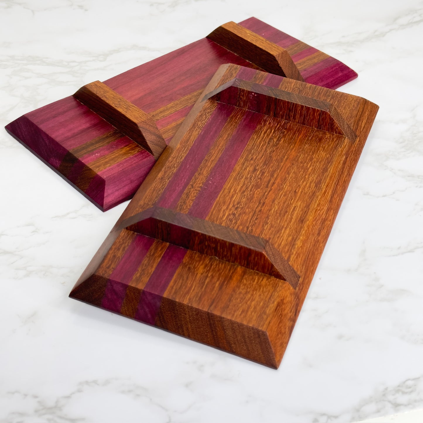 Purple Heart & Granadillo - Wooden Sushi Set for 2 - one-off