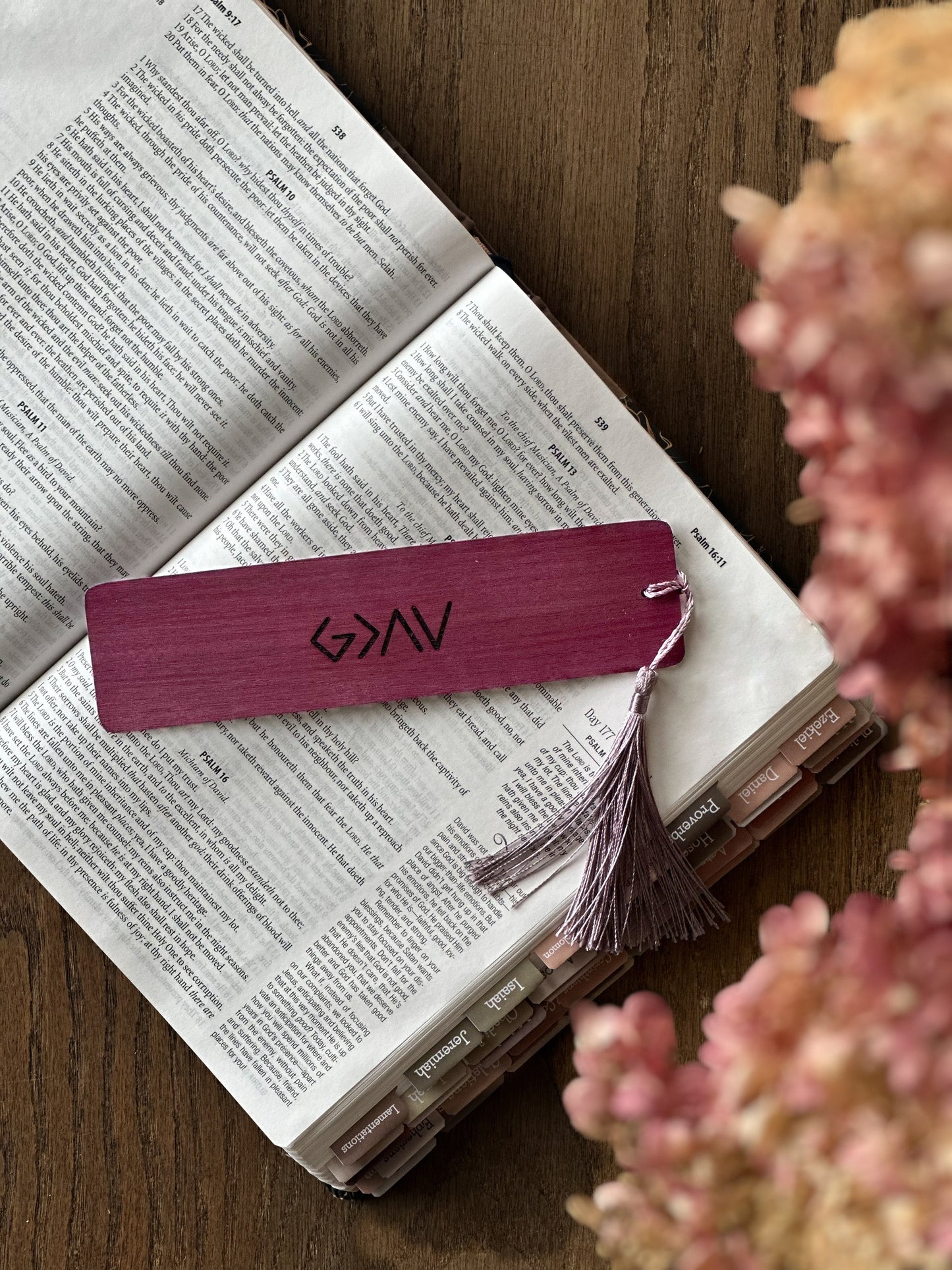 God Is Greater than the Highs and Lows- Wooden Bookmarks