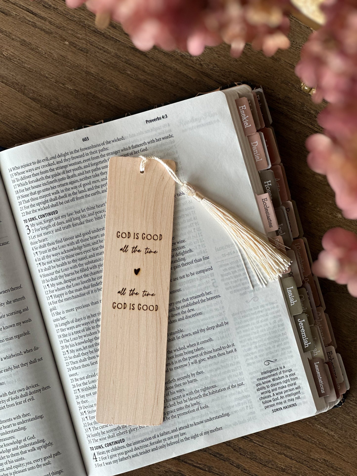 God is Good All The Time- Wooden Bookmarks