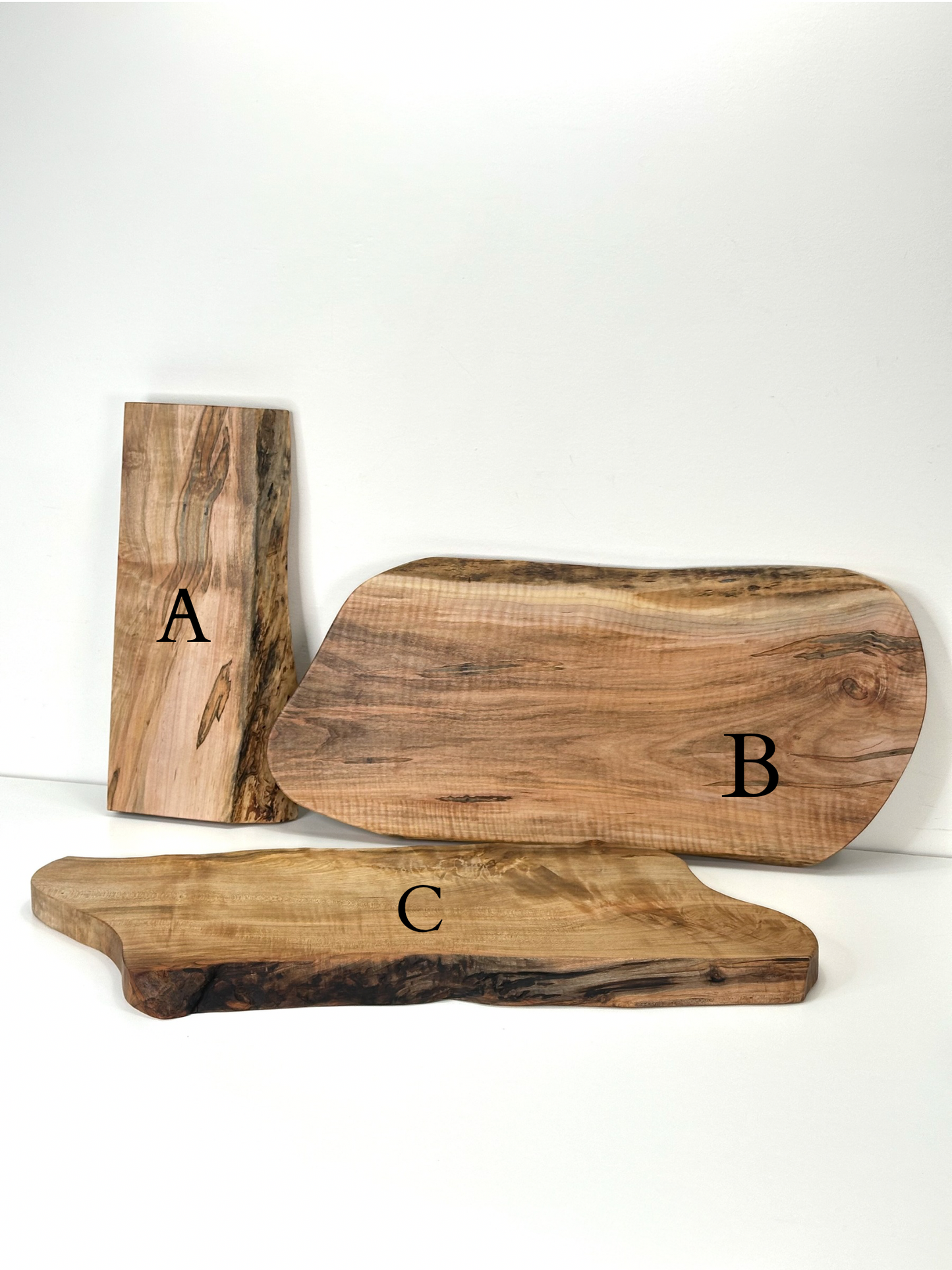 Live-edge Rustic Maple - Handmade Charcuterie Boards - one-off