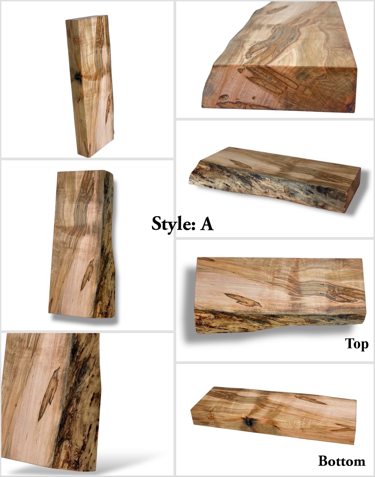 Live-edge Rustic Maple - Handmade Charcuterie Boards - one-off