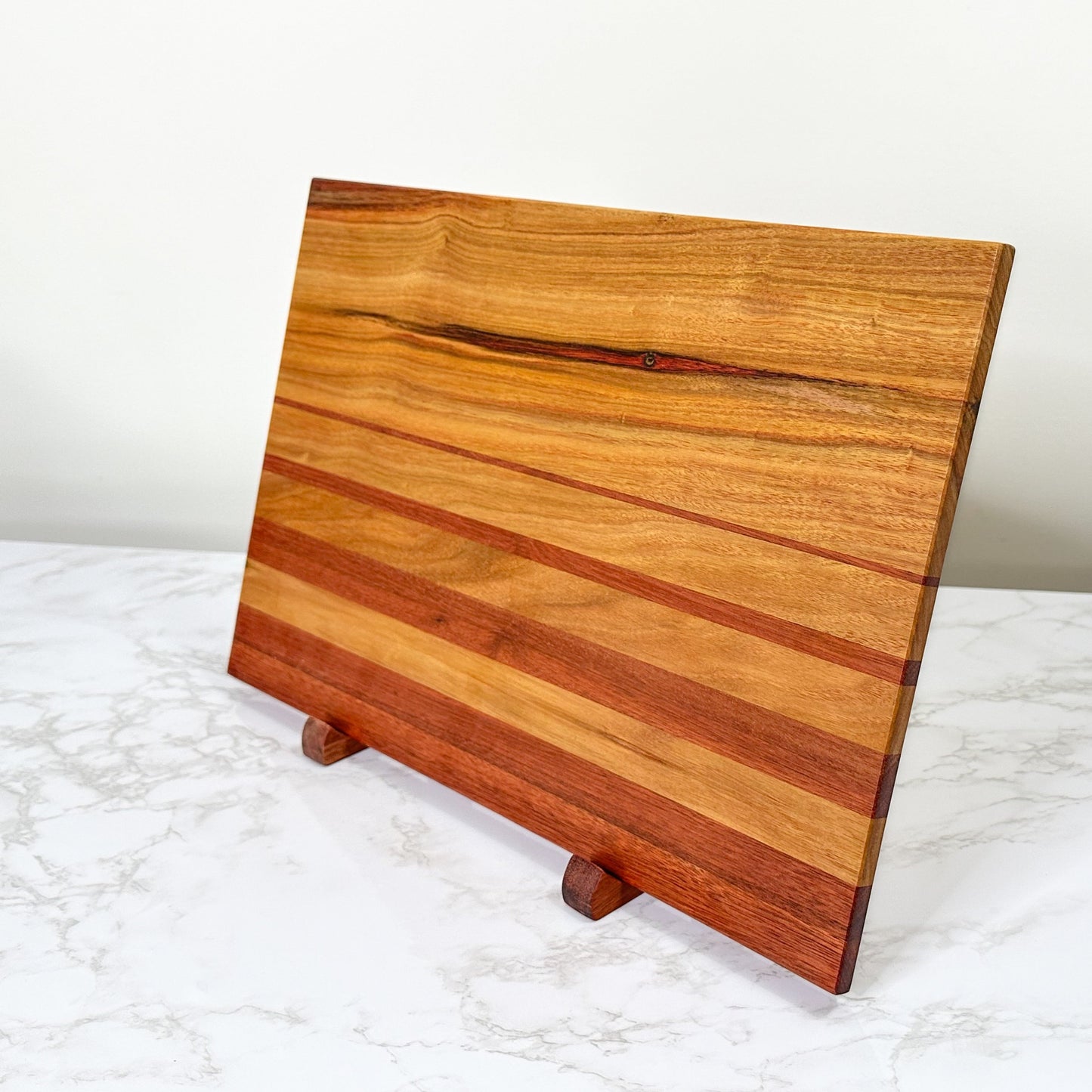 Exotic Canary & Bloodwood - Handmade Wooden Cutting Board - one-off