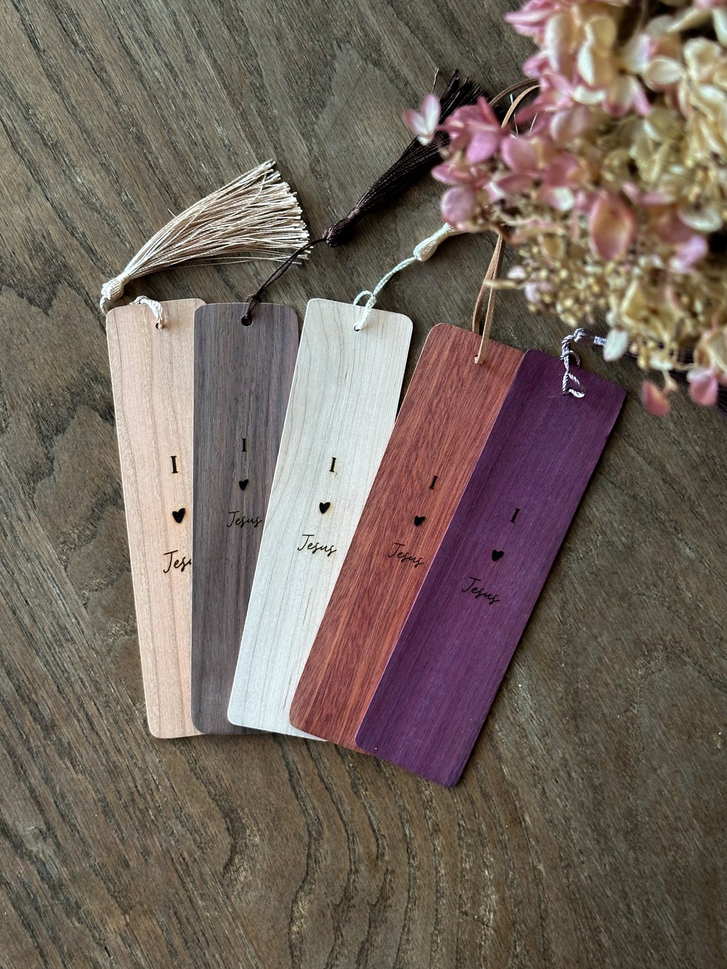 I Love Jesus - Wooden Bookmarks