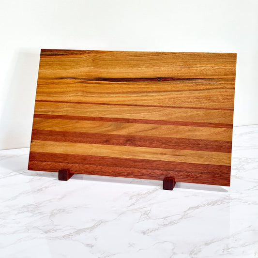 Exotic Canary & Bloodwood - Handmade Wooden Cutting Board - one-off