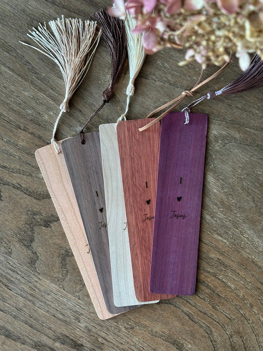 I Love Jesus - Wooden Bookmarks
