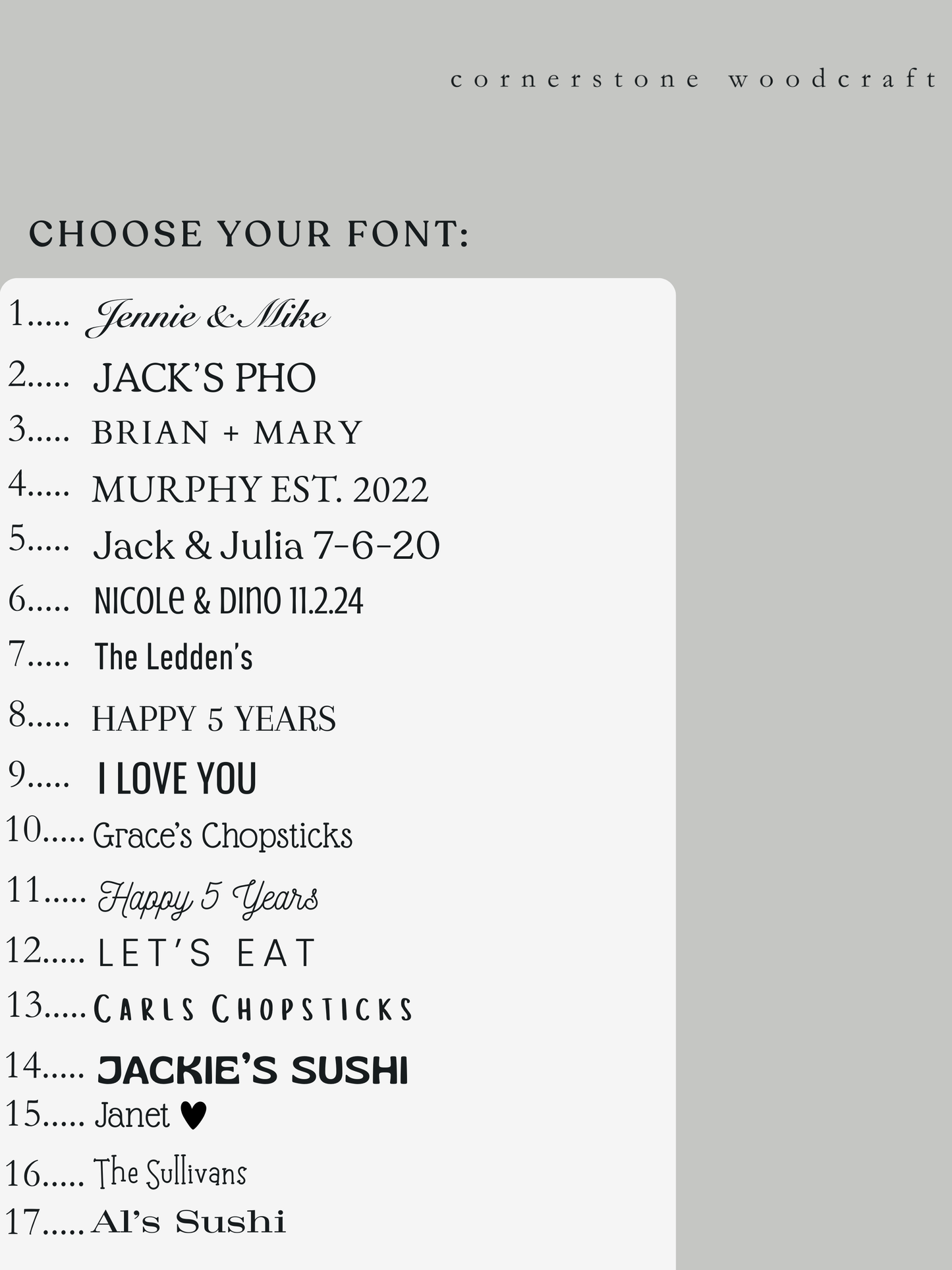 Custom Chopstick Box Set