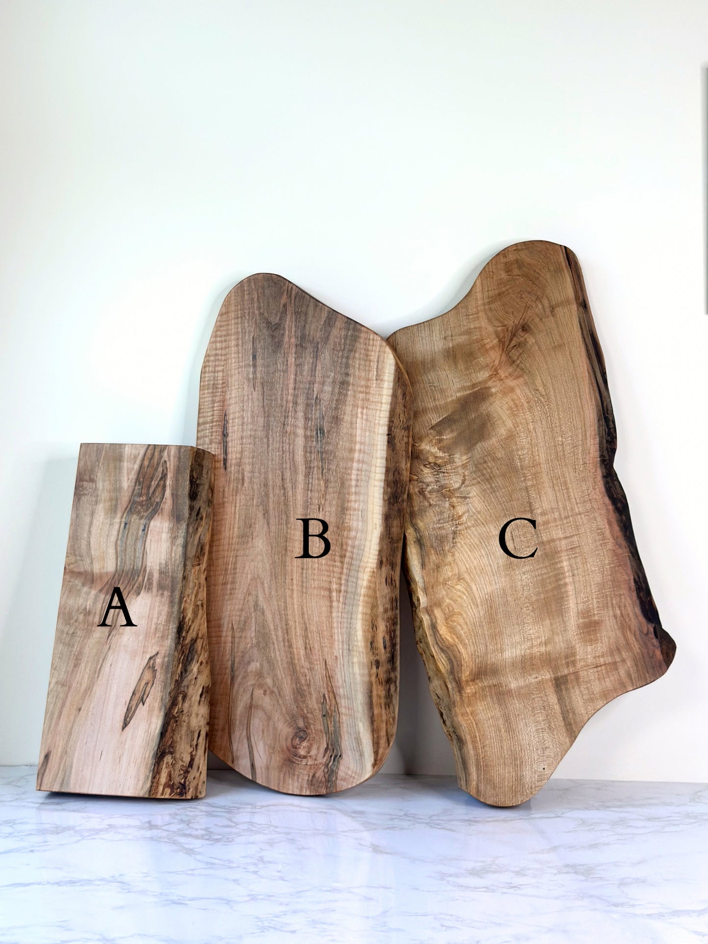 Live-edge Rustic Maple - Handmade Charcuterie Boards - one-off