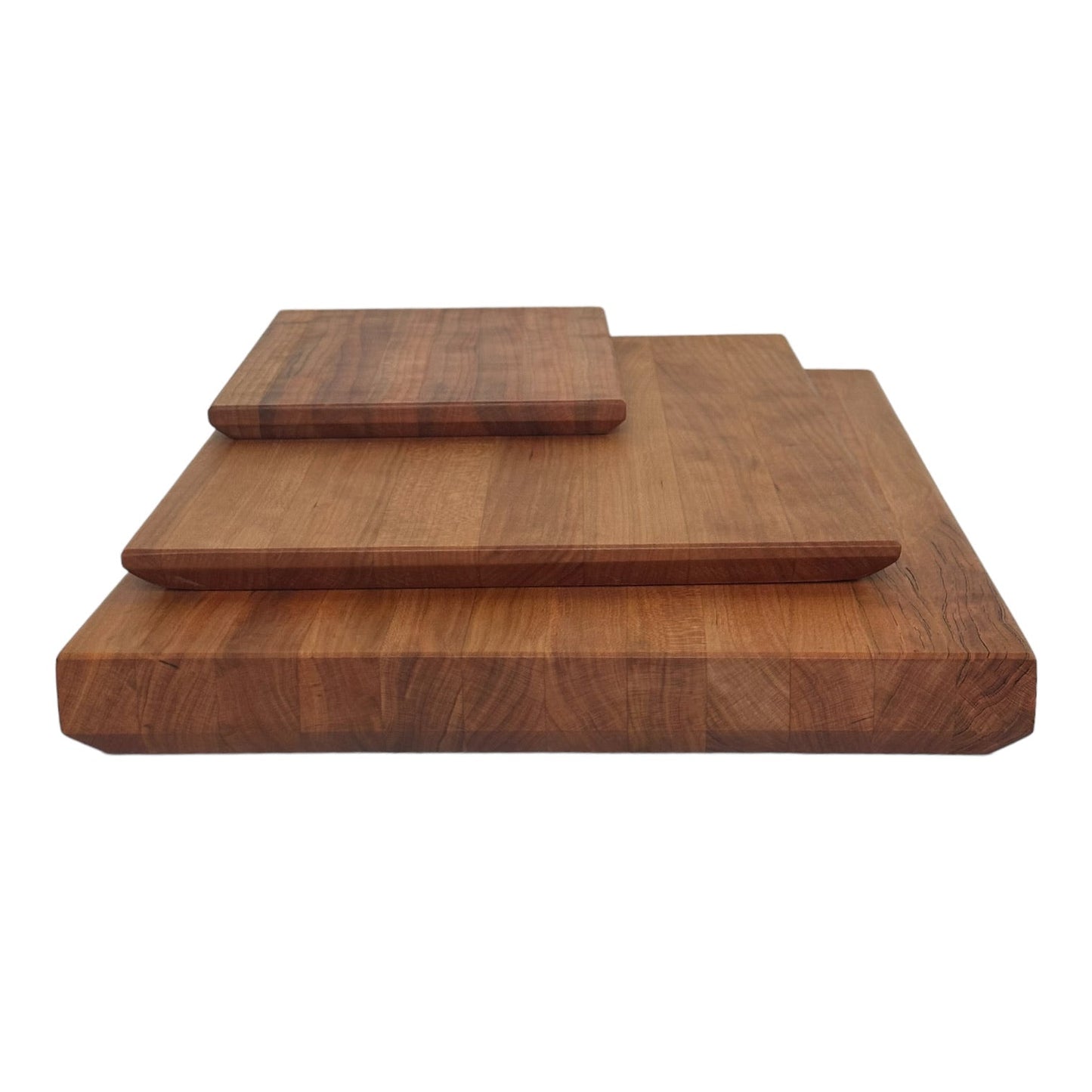 Cherry - Handmade Wood Cutting Board - MTO size comparison front view