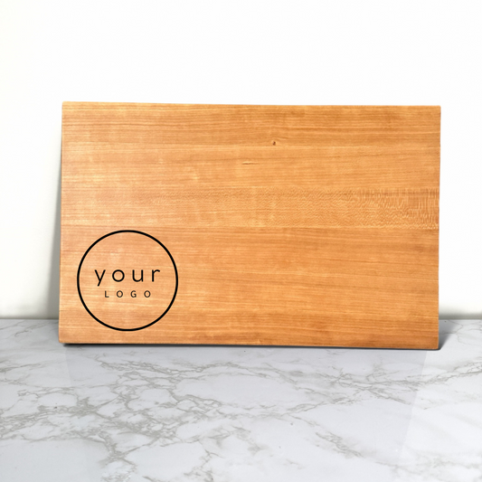 Business Logo - Custom Cherry Wooden Cutting Board
