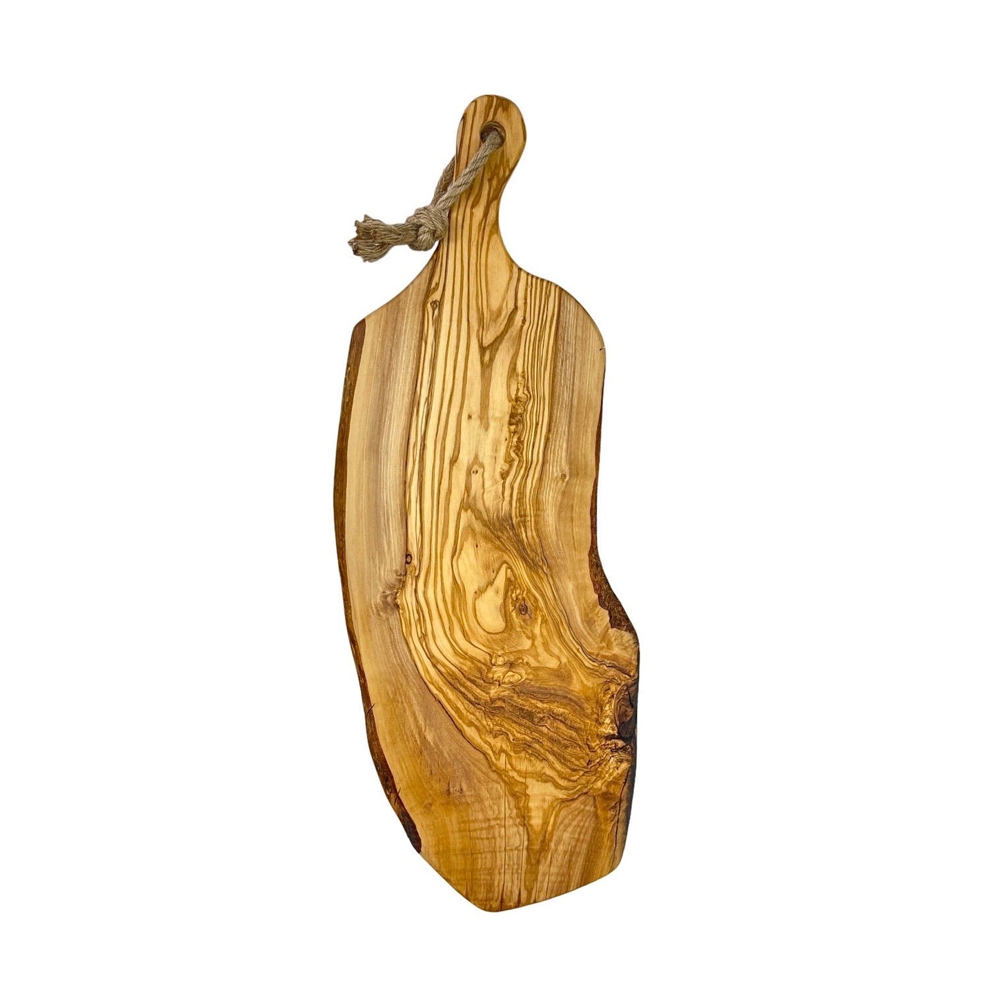 Live-edge Rustic Olive Wood - Handmade Charcuterie Boards - RTS front view