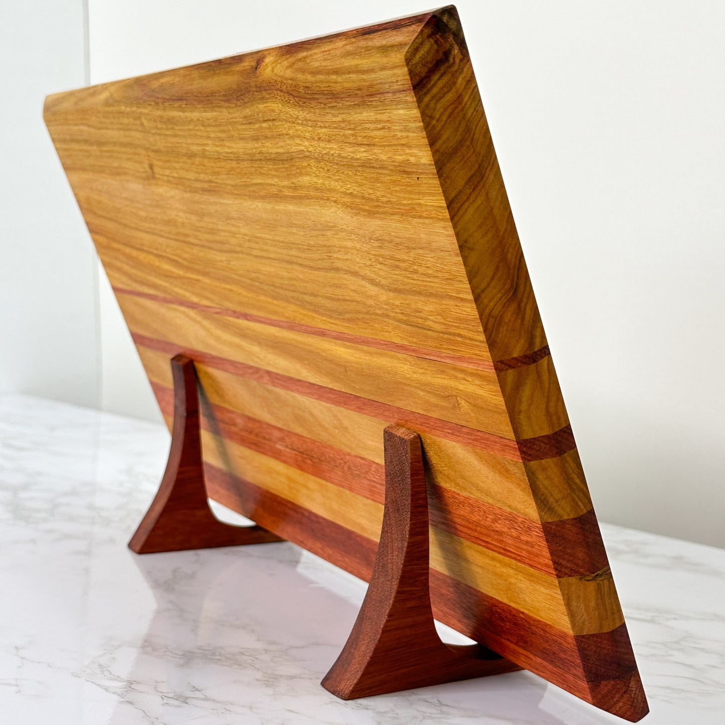 Exotic Canary & Bloodwood - Handmade Wooden Cutting Board - one-off