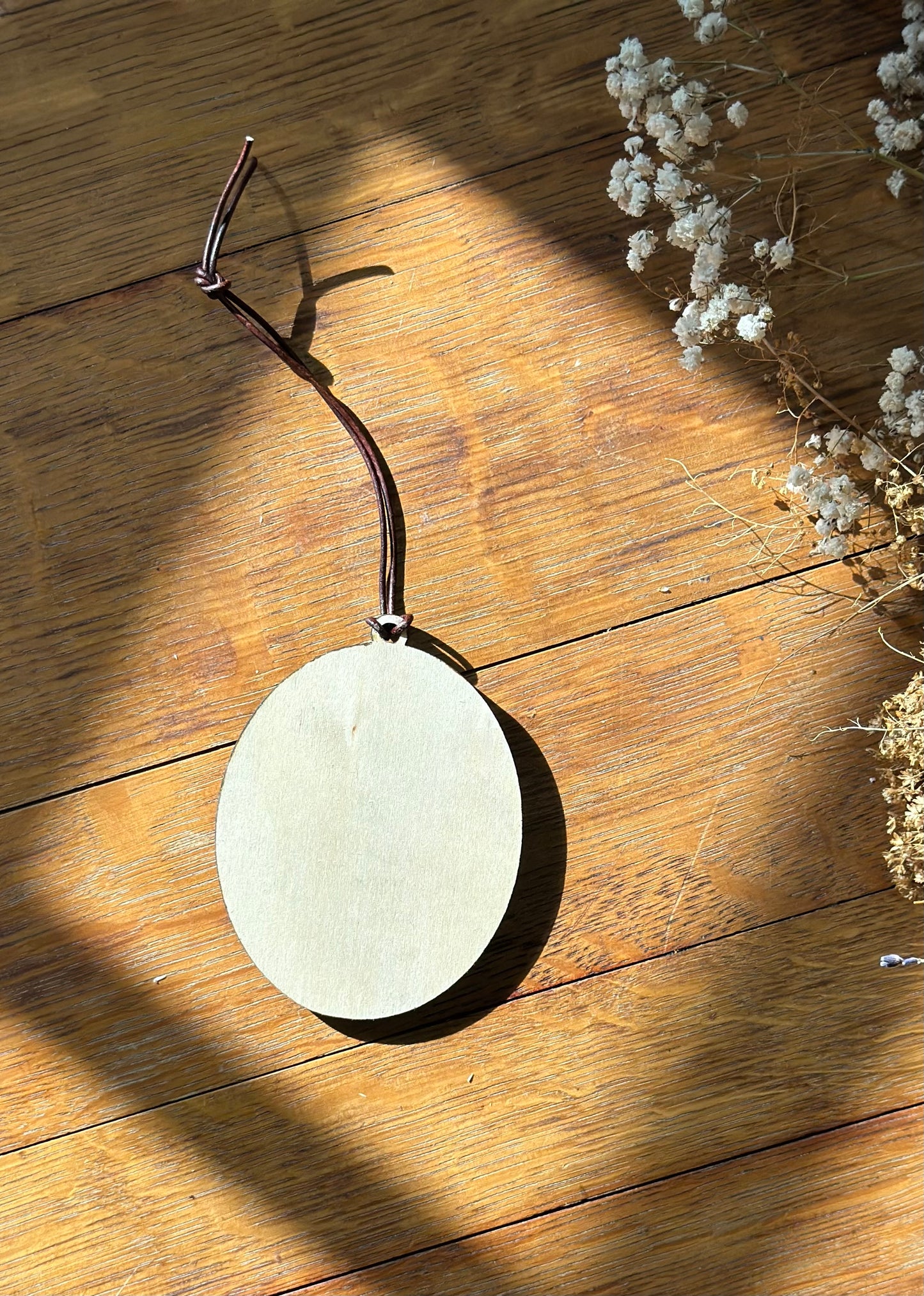 Christ the Savior is Born - wooden Christmas ornament