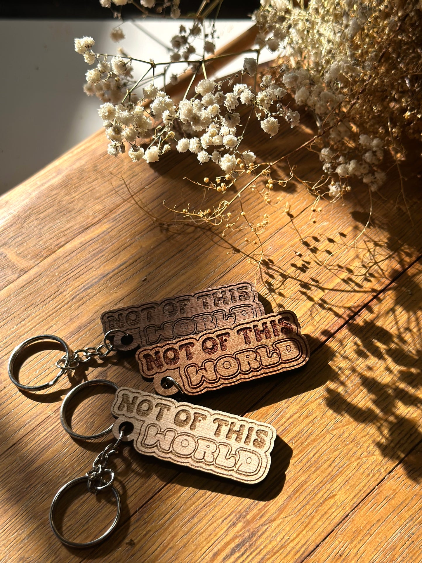 Not of this World - Wooden Keychain