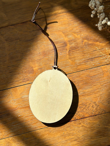 Christ the Savior is Born - wooden Christmas ornament