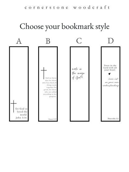 Wholesale Engraved Wooden Bookmarks