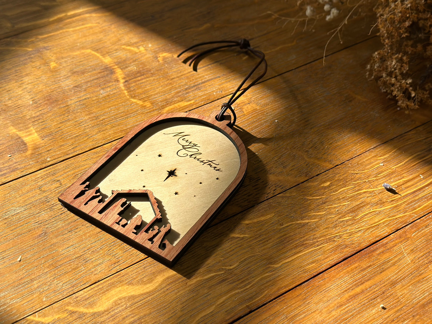 Nativity - Wooden Christmas Ornament