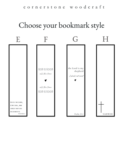 Wholesale Engraved Wooden Bookmarks