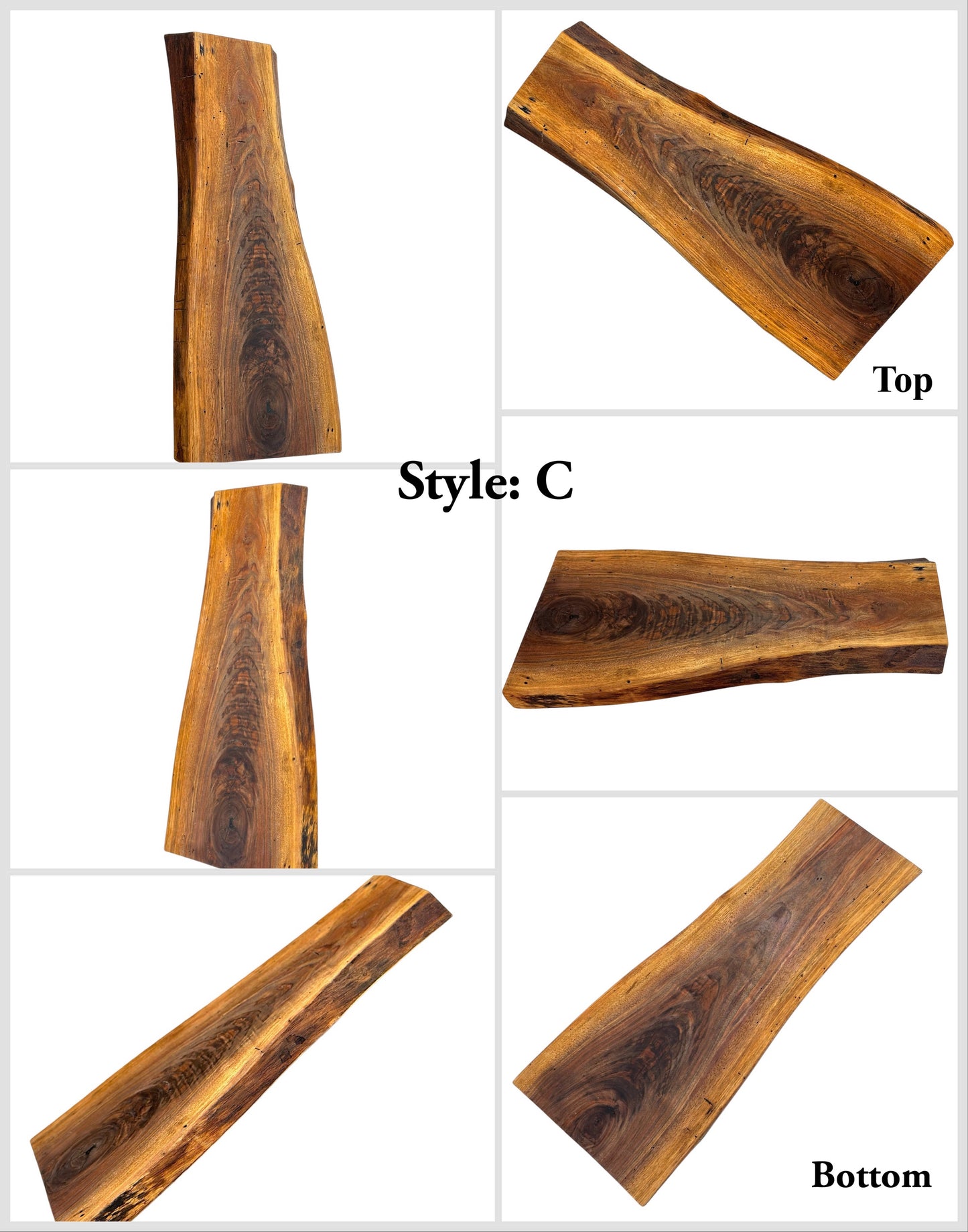 Live-edge Rustic Walnut - Handmade Charcuterie Boards - one-off