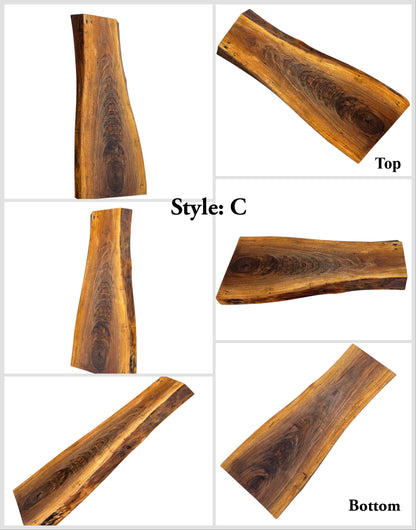 Live-edge Rustic Walnut - Handmade Charcuterie Boards - one-off