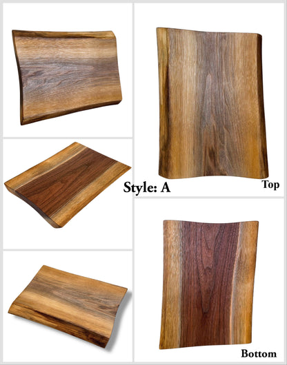 Live-edge Rustic Walnut - Handmade Charcuterie Boards - one-off
