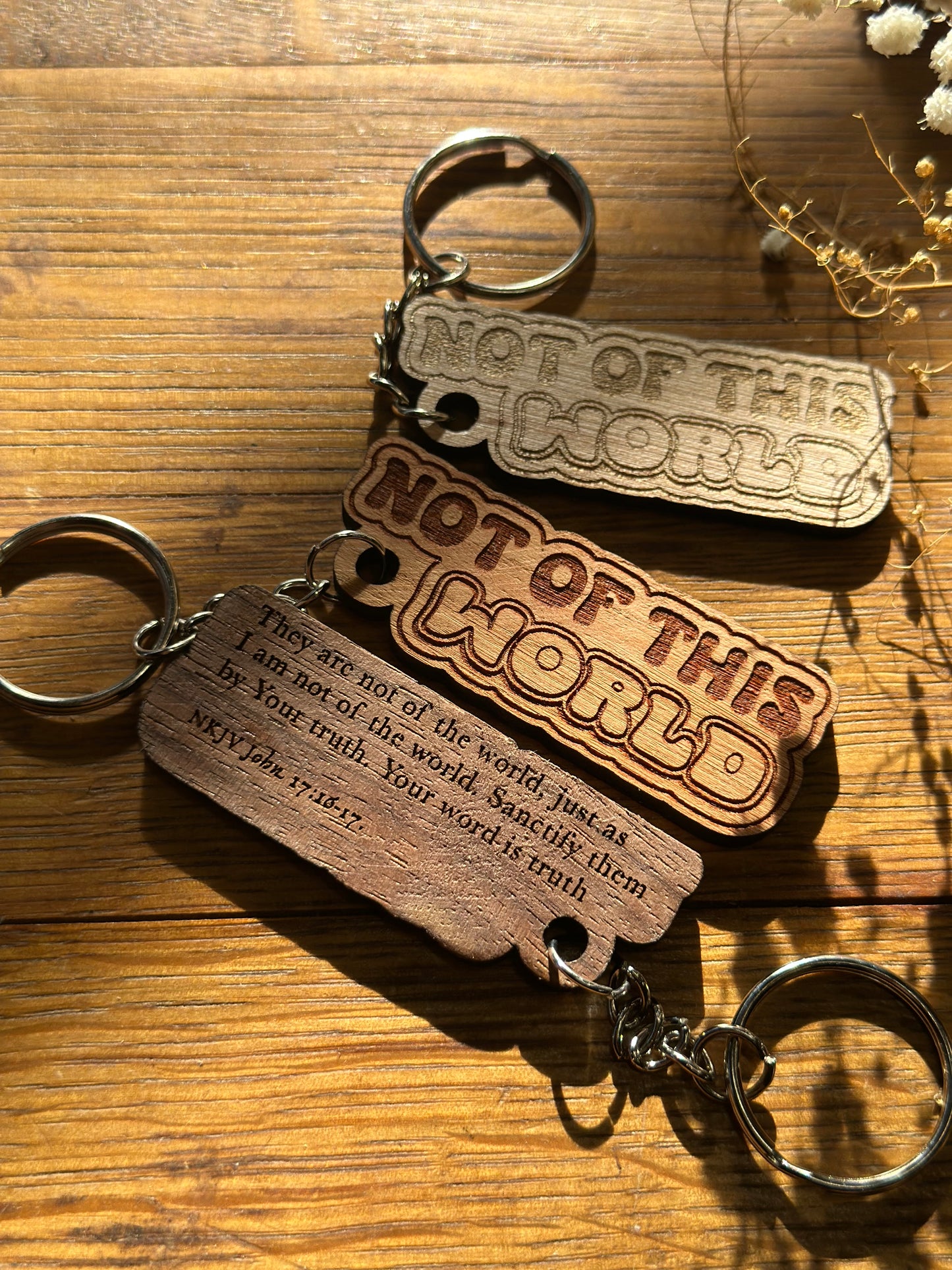Not of this World - Wooden Keychain