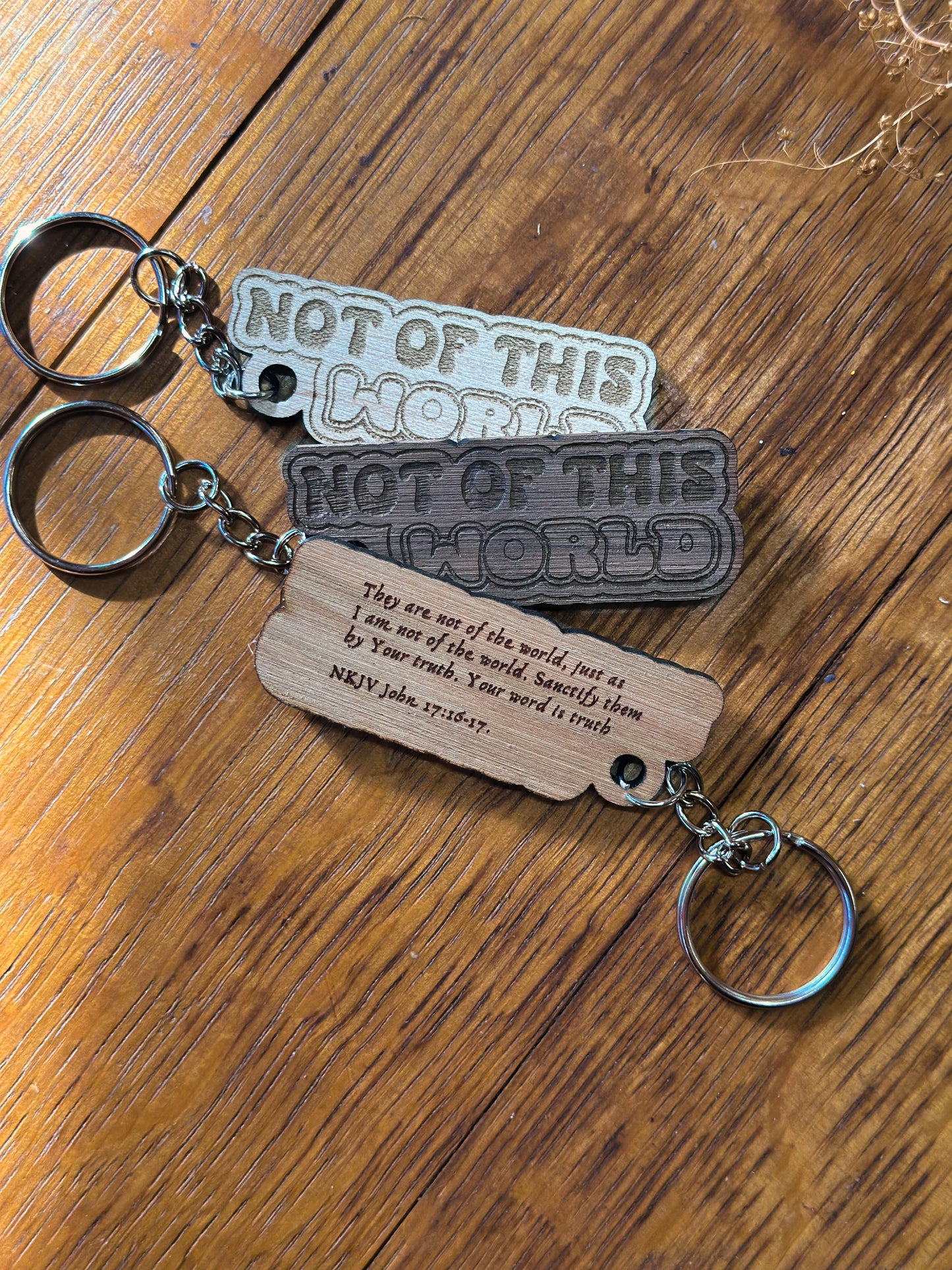 Not of this World - Wooden Keychain