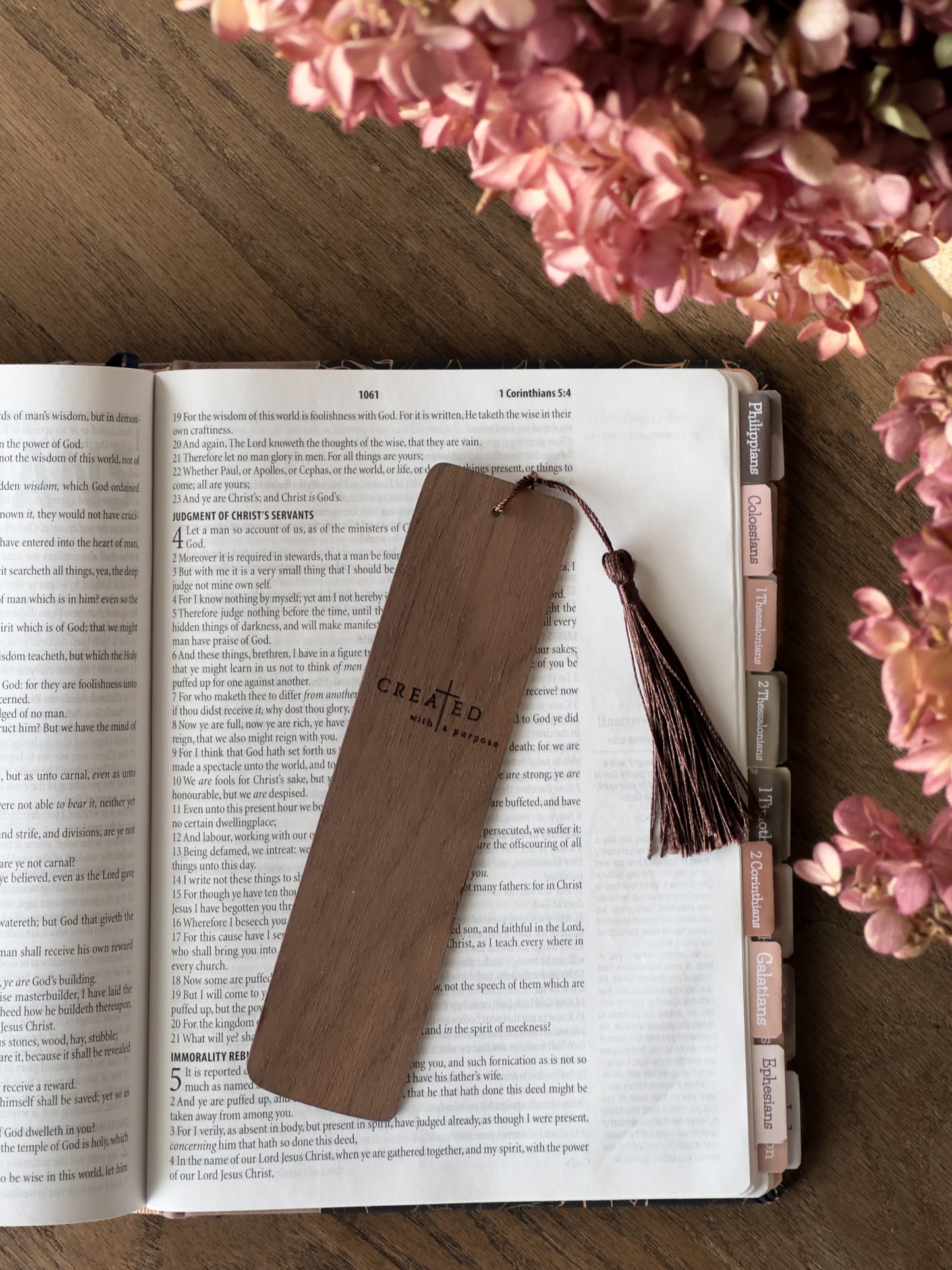 Created with a Purpose - Wooden Bookmarks