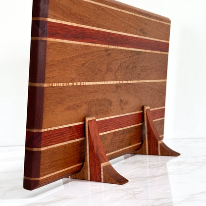 Exotic Sapele & Bloodwood - Handmade Wooden Cutting Board - one-off