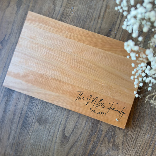Family & Date Engraved Cutting Board