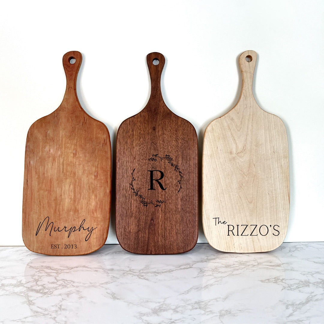 Handmade authentic Cutting/Charcuterie Board |Zebrawood Exotic Wood | Personalized & Laser Engraved Upgrade