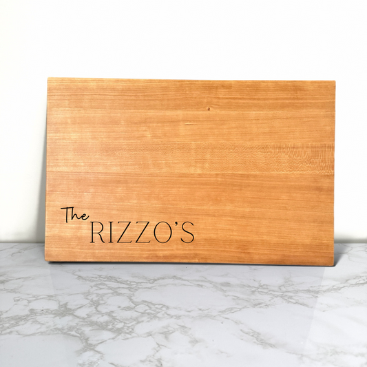Last Name - Personalized Wooden Cutting Board