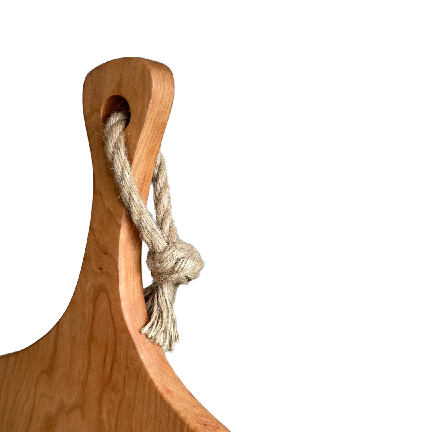 Cherry - Handmade Wood Charcuterie Board - MTO handle view large