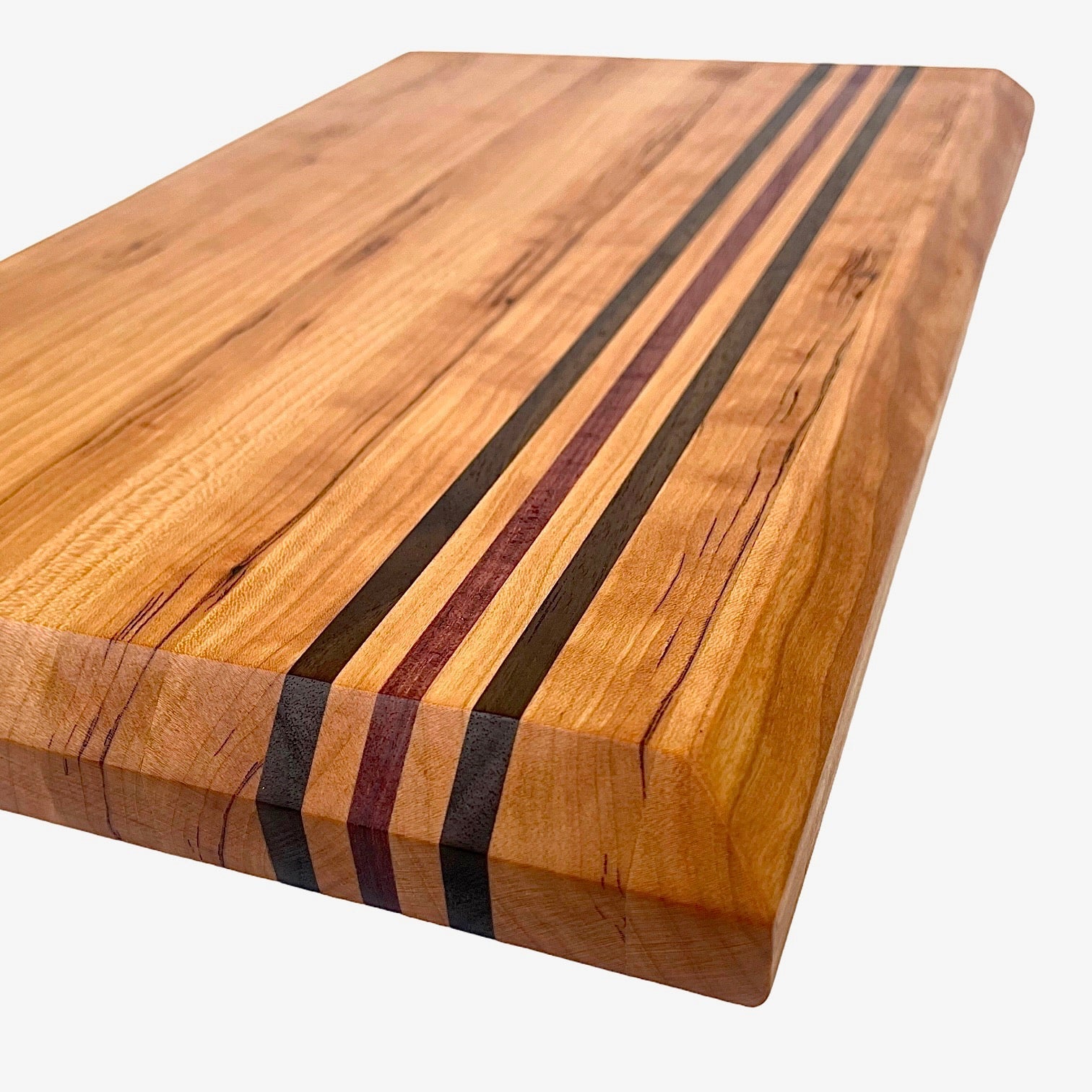Cherry Inlay - Handmade Wood Cutting Board - MTO bottom view