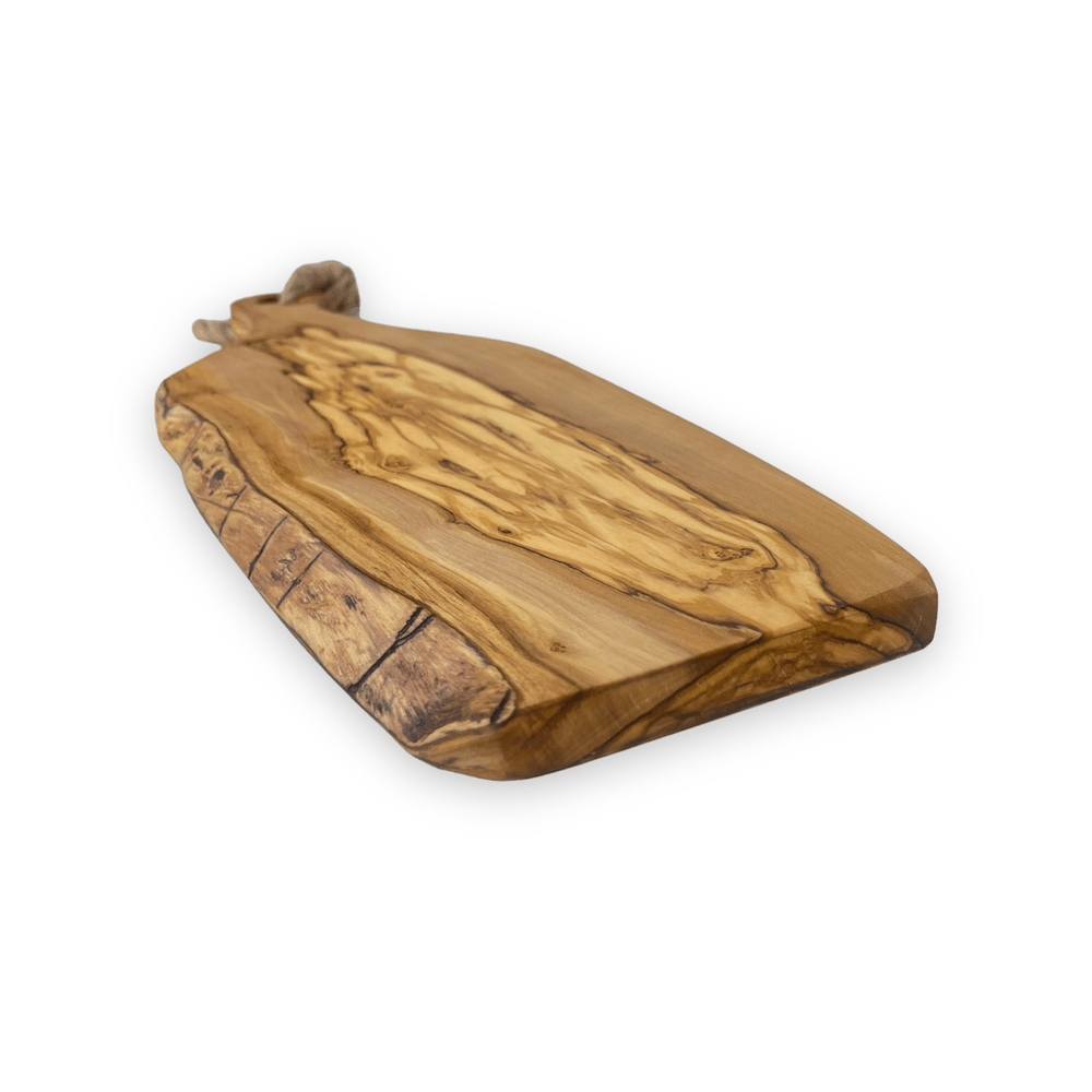 Live-edge Rustic Olive Wood - Handmade Charcuterie Boards - RTS small live edge detail view