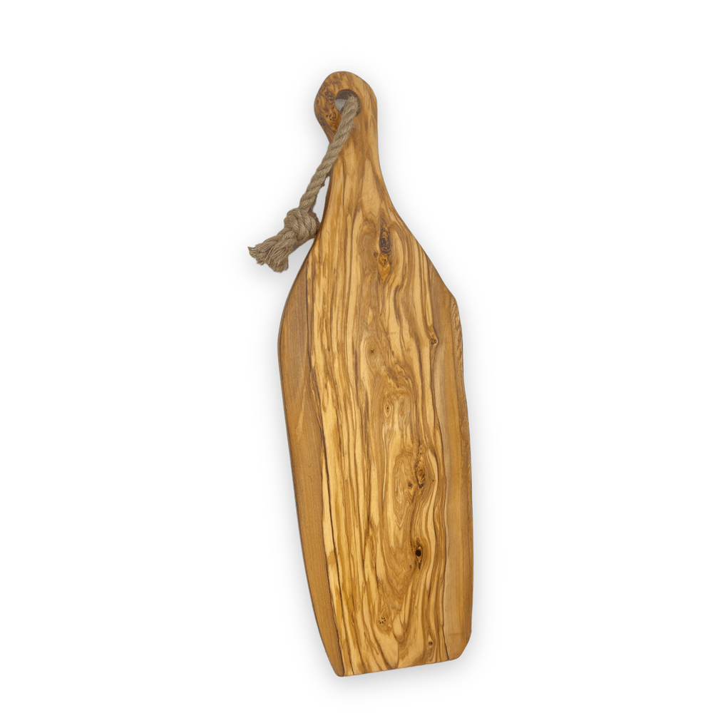 Live-edge Rustic Olive Wood - Handmade Charcuterie Boards - RTS small back view