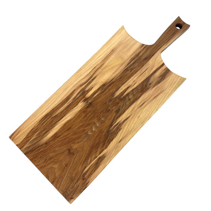 Rustic Handmade Wooden Charcuterie Boards - RTS hickory top view
