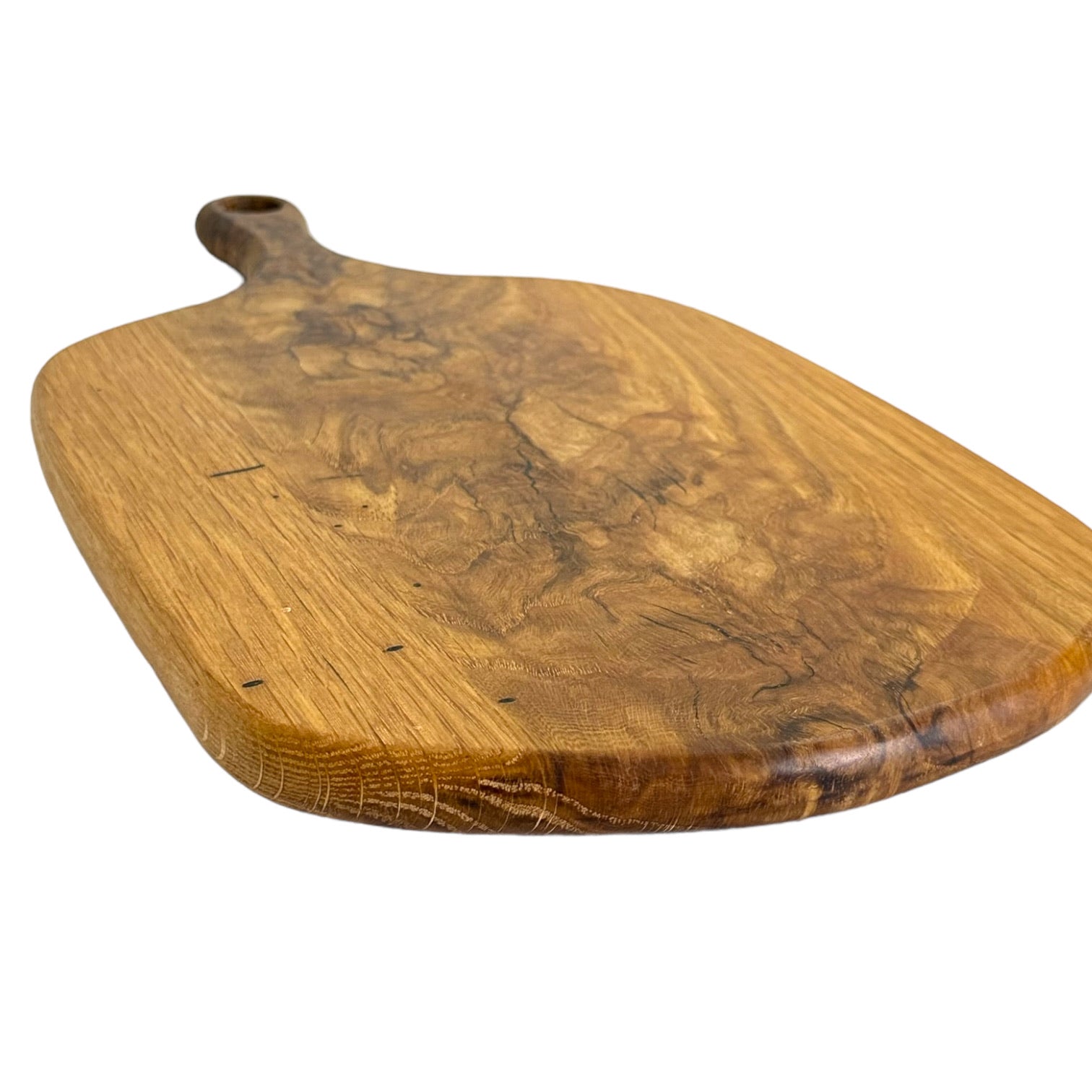 Rustic Oak - Handmade Wooden Charcuterie Boards - RTS style 1 bottom edge detail view
